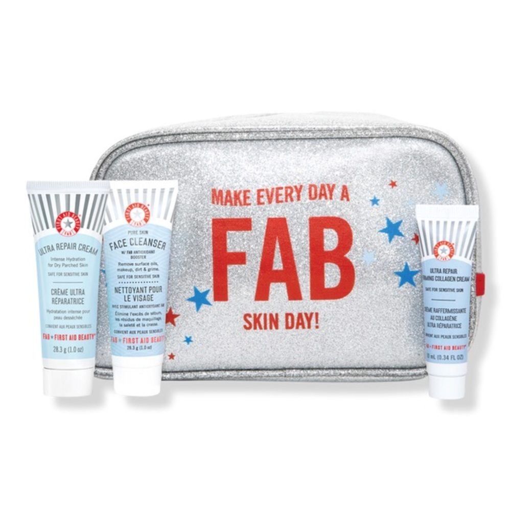 First Aid Beauty 4Pc Makeup Bag Set